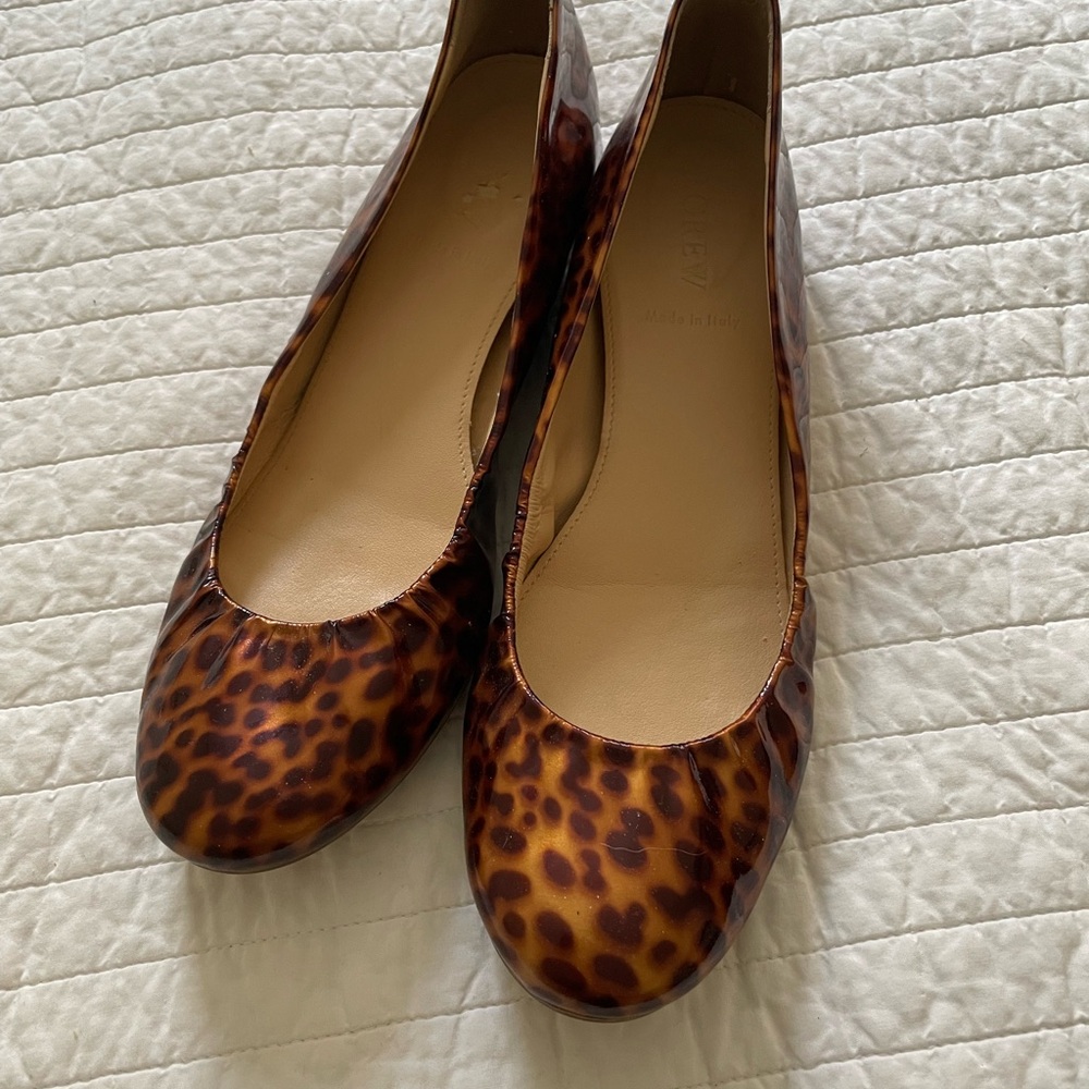 J. Crew Tortoiseshell Cece Ballet Flats